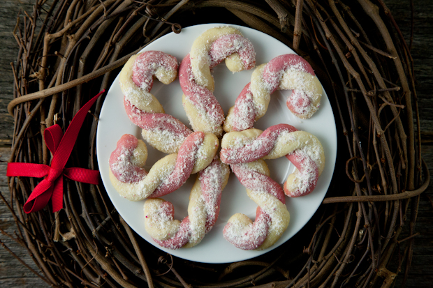 Vegan Candy Cane Cookies // picklesnhoney.com