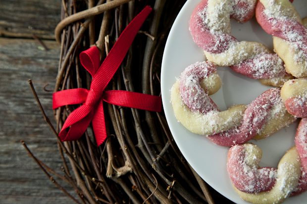 Vegan Candy Cane Cookies // picklesnhoney.com